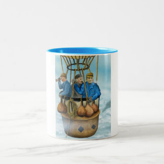 Café Em Dois Tons Caneca polar dos Balloonists de Snowland