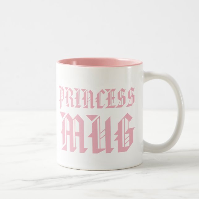 Café Em Dois Tons Caneca princesa | Slogan Divertido Para Meninas De (Direita)