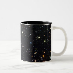 Café Em Dois Tons Caneca profunda do campo de Hubble