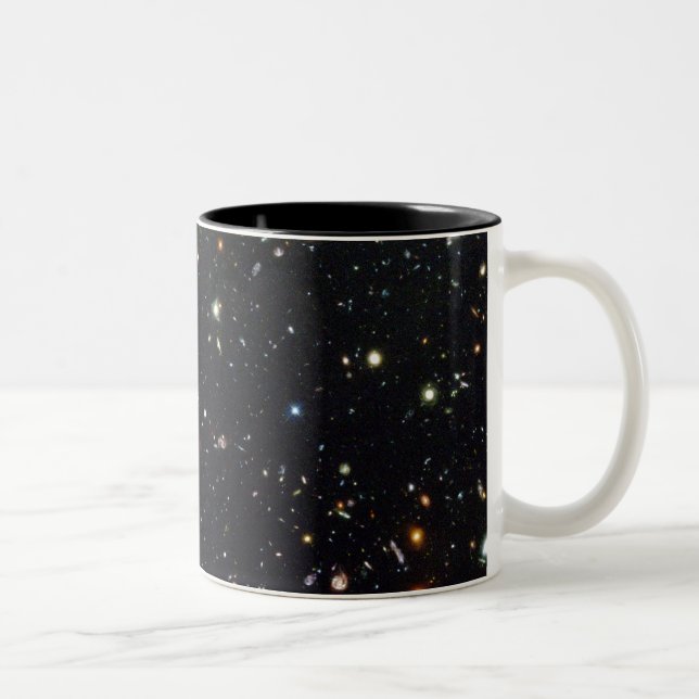 Café Em Dois Tons Caneca profunda do campo de Hubble (Direita)