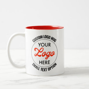 Café Em Dois Tons Caneca Promocional de Logo de Duas Cores com Texto