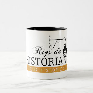 Café Em Dois Tons Caneca Rios de História