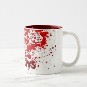 Café Em Dois Tons Caneca sangrenta de segundas-feiras