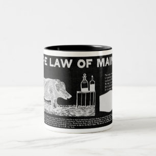 Café Em Dois Tons Caneca sóbrio de Maine