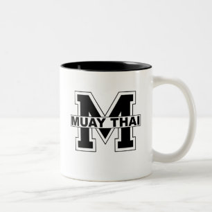 Café Em Dois Tons Caneca tailandesa de Muay