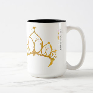 Café Em Dois Tons Caneca unilateral da princesa de papel
