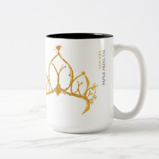 Café Em Dois Tons Caneca unilateral da princesa de papel