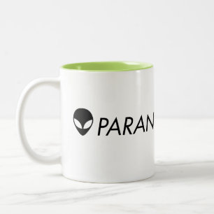 Café Em Dois Tons Caneca verde estrangeira de Paranormalis