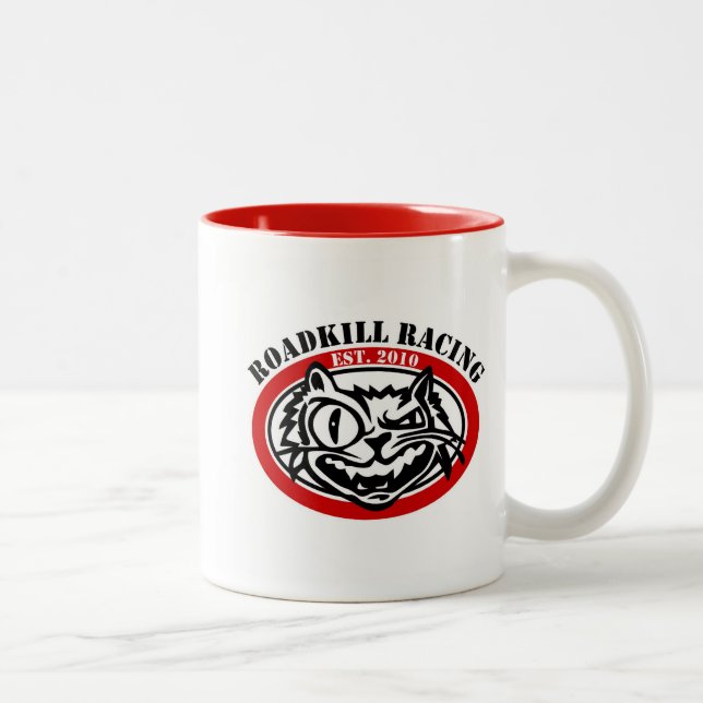Café Em Dois Tons Caneca vermelha de RKR (Direita)