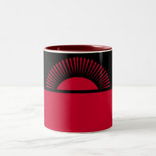 Café Em Dois Tons Caneca vermelha de Sun