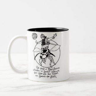Café Em Dois Tons Caneca "Vespa-Surfando" do 2-Tom de FICTS