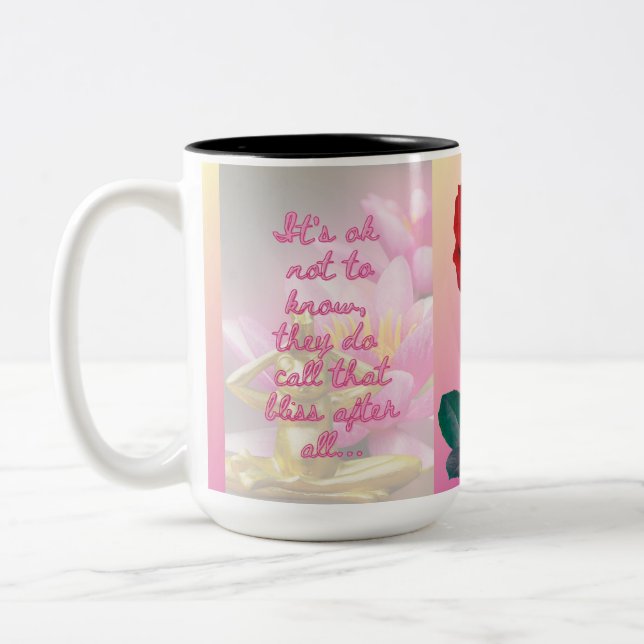 Café Em Dois Tons Caneca Zen BuddhaToday V3 #1 - Citação de Sapo Flo (Esquerda)