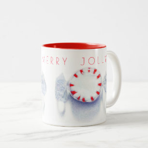 Café Em Dois Tons CANUDO DE HORTELÃ "FELIZ NATAL ALEGRE" Caneca de D