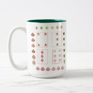 Café Em Dois Tons Cartões de jogos incríveis, design de caneca de do