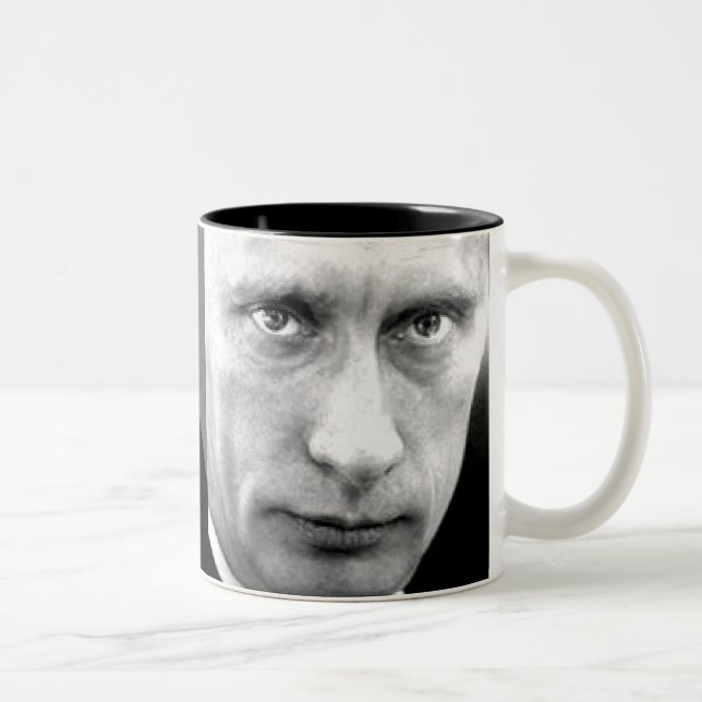Café Em Dois Tons CB caneca divertida de Putin e de Rasputin (Direita)