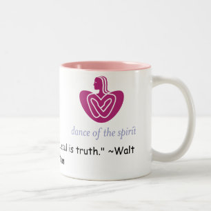 Café Em Dois Tons Citações de Walt Whitman da caneca dos PONTOS