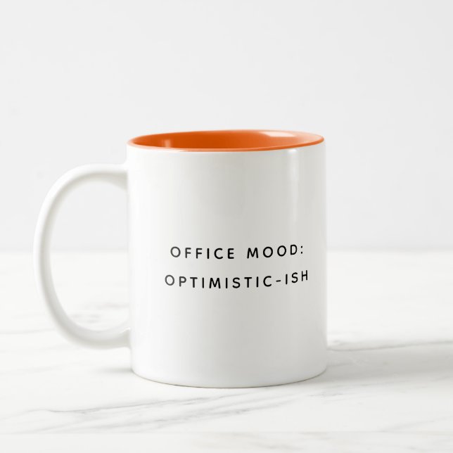 Café Em Dois Tons Citações engraçadas de colegas de trabalho Caneca  (Esquerda)