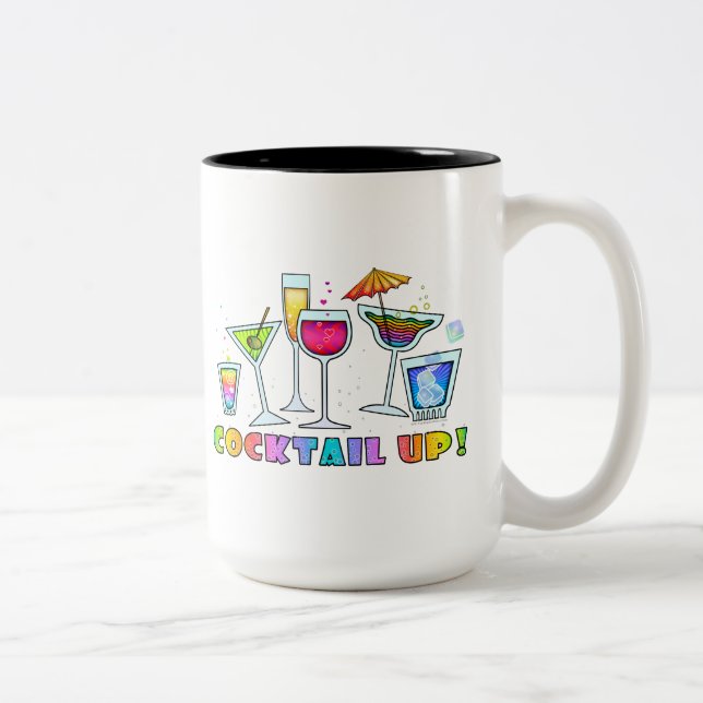 CAFÉ EM DOIS TONS COCKTAIL UP VIDRAÇAS MUG - CUP - CANECA DE CERVEJA (Direita)