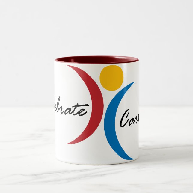 Café Em Dois Tons Comemore a caneca de Carson (Centro)