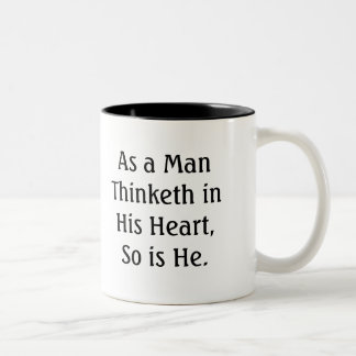 Café Em Dois Tons Como uma caneca de Thinketh do homem