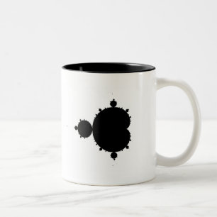 Café Em Dois Tons Conjunto Original De Mandelbrot 01 - Caneca Fracta
