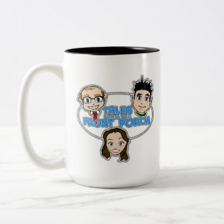 Café Em Dois Tons Contos da caneca mais grande do pátio de entrada