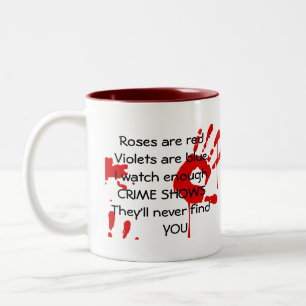 Café Em Dois Tons Crime de horror mostra caneca