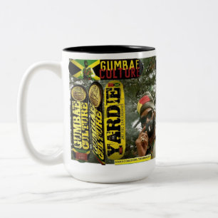 Café Em Dois Tons CULTURA GUMBAE Caneca de Duas Cores, 450 ml