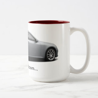 Café Em Dois Tons Cupé de Infiniti G35 15 onças. Caneca do Dois-Tom
