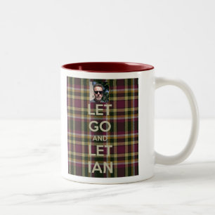 Café Em Dois Tons Deixado vá deixar a caneca de Ian
