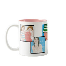 Design customizável da caneca do 2-Tom de