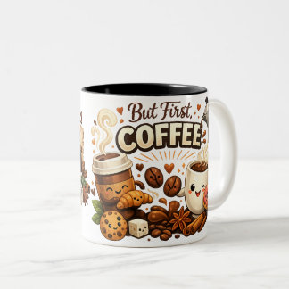 Café Em Dois Tons Design de caneca luxuoso da Ani Coffee para amante