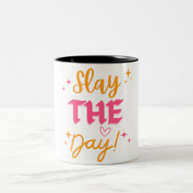 Design de Caneca Motivacional para Dominar o Dia