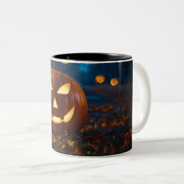 Café Em Dois Tons Diversão Assustadora: Coleção de Caneca de Hallowe