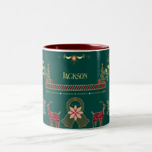 Café Em Dois Tons Dourado Quebra-Nozes Festiva Festiva - Caneca de N