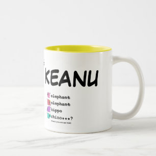 Café Em Dois Tons e.e.h.r…? Caneca destro de Keanu