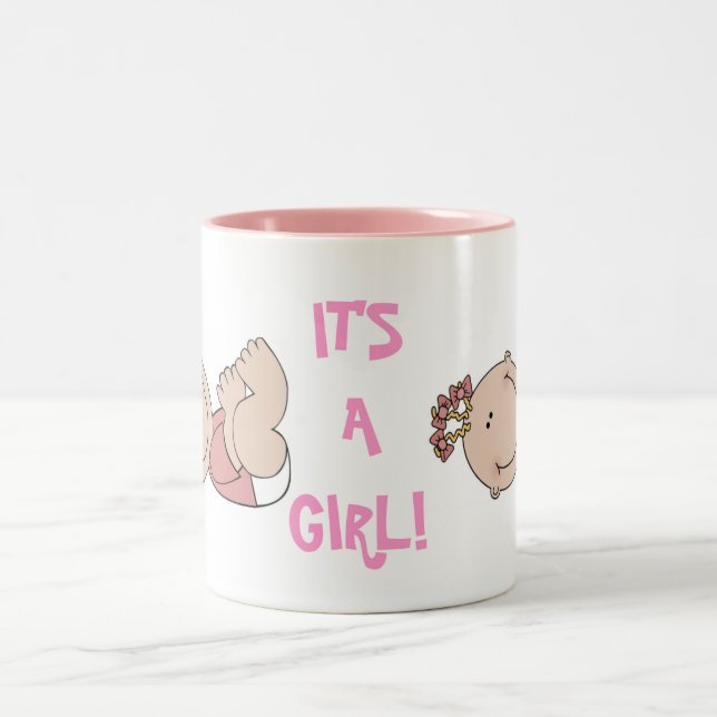 Café Em Dois Tons É um caneca de cerâmica (Centro)