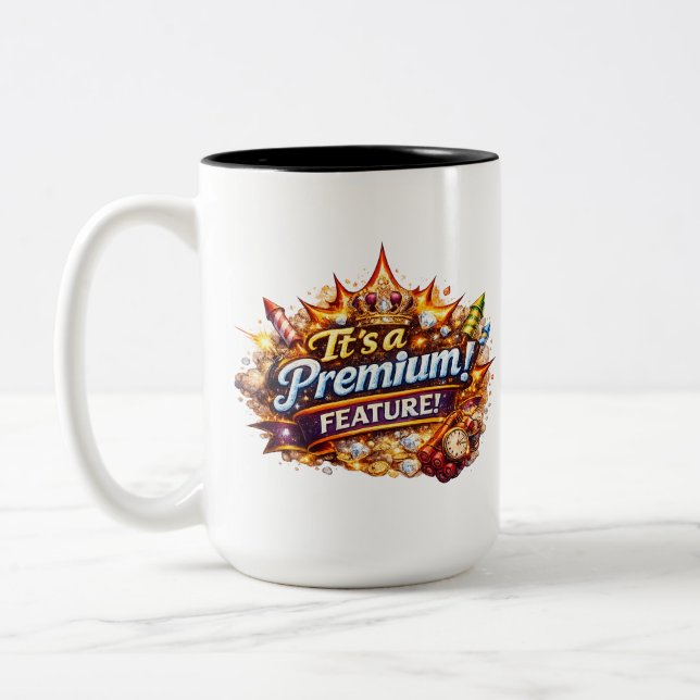Café Em Dois Tons É uma Caneca de Funcionalidade Premium (Esquerda)