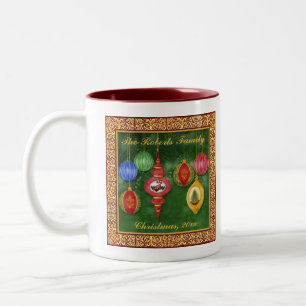 Café Em Dois Tons Enfeites de natal Clássico - Caneca de Natal da Fa