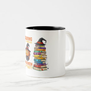 Café Em Dois Tons Ensinar É Meu Superpoder – Caneca de Halloween par