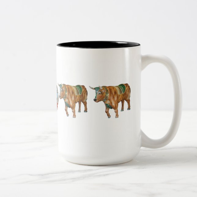 Café Em Dois Tons "Esplendor no vidro" caneca de 15 onças (Direita)