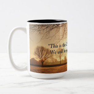 Café Em Dois Tons "Este é o dia onde o senhor fez" a caneca de caf