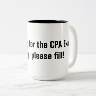 Café Em Dois Tons Estudo para a caneca do exame de CPA