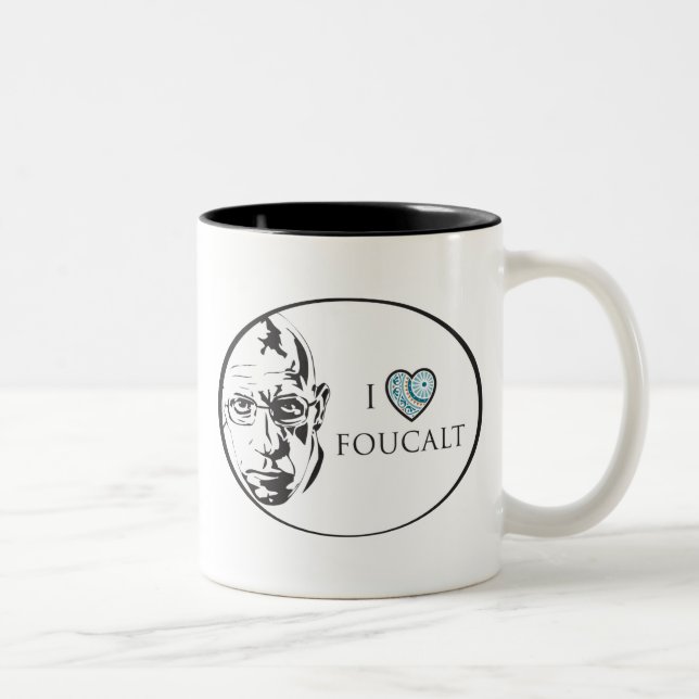 Café Em Dois Tons Eu amo a caneca de Foucalt (Direita)