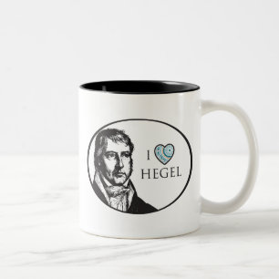 Café Em Dois Tons Eu amo a caneca de Hegel