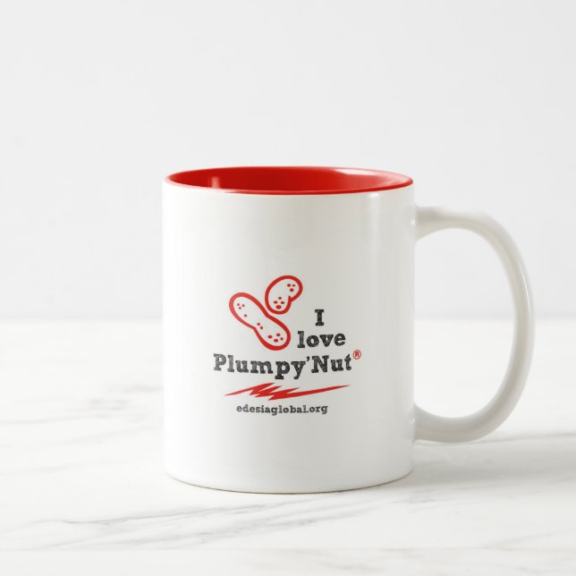 Café Em Dois Tons Eu amo a caneca de Plumpy'Nut (Direita)