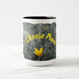Café Em Dois Tons Eu Escolho Caneca de Peça