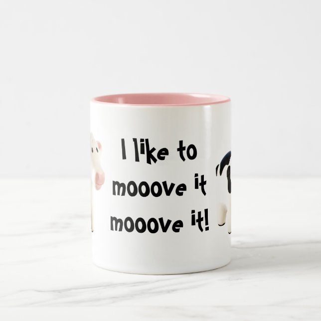 Café Em Dois Tons Eu gosto de mooover isso mooover isso ... caneca d (Centro)