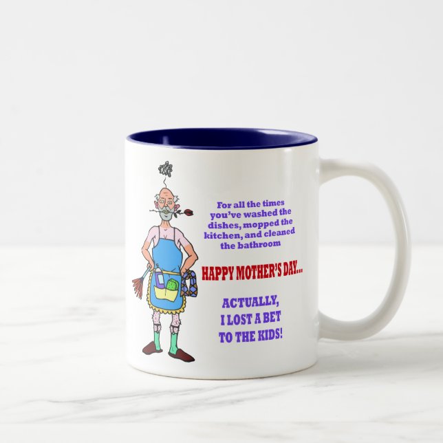 Café Em Dois Tons Eu Perdi Uma Aposta Para A Caneca De Crianças. (Direita)