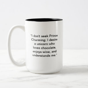 Café Em Dois Tons Eu quero uma caneca de unicórnio Encantado Desej